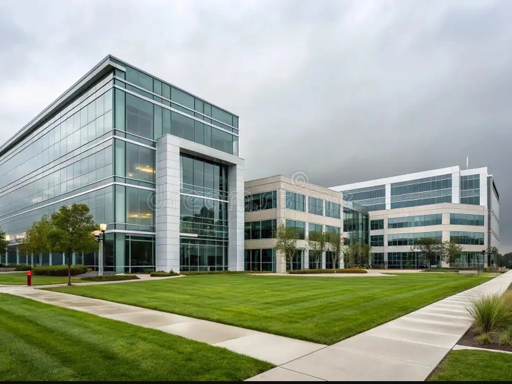Modern corporate office building exterior
