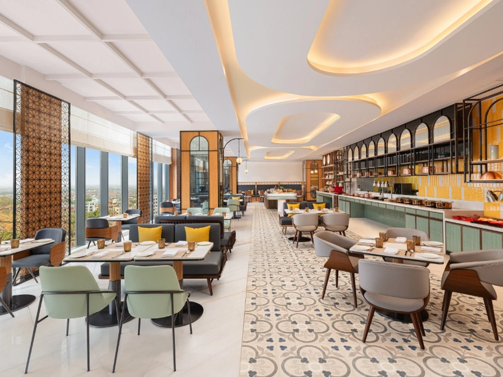 Restaurant interior dining area
